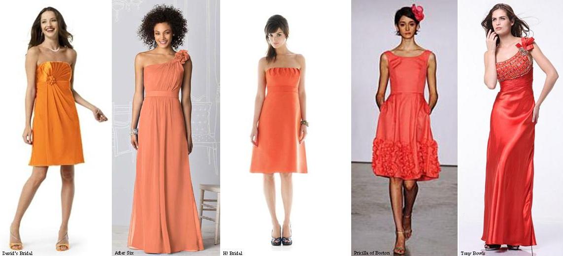 Tangerine is one of our favorite wedding colors